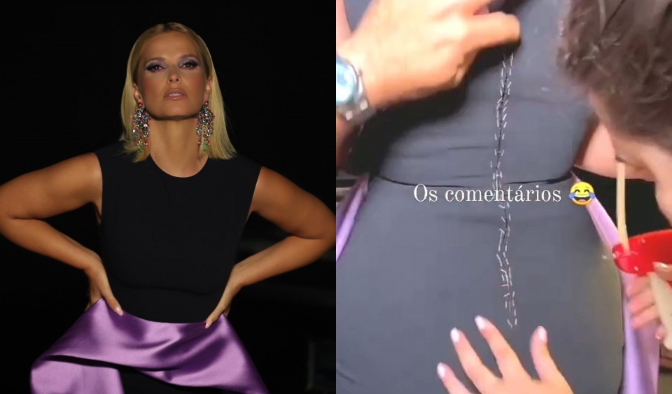 Holofote Cristina Ferreira Sofre Acidente O Vestido Antes Da