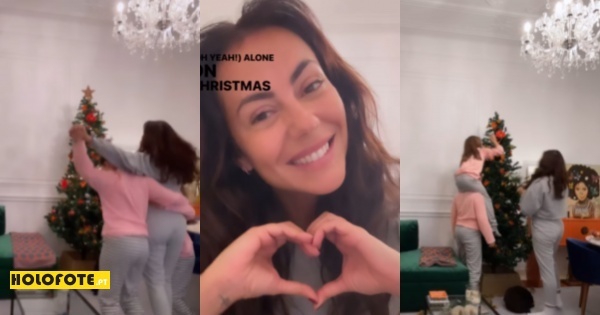 Sofia Ribeiro Monta Rvore De Natal As Sobrinhas Holofote