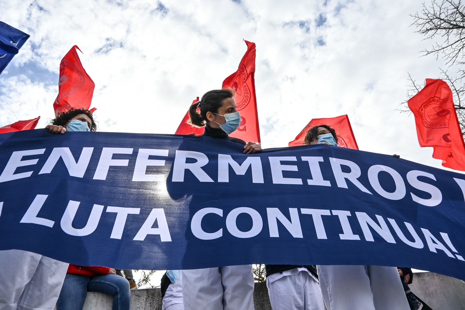 Vis O Enfermeiros Em Greve Nas Caldas Da Rainha Pela Contagem De Pontos