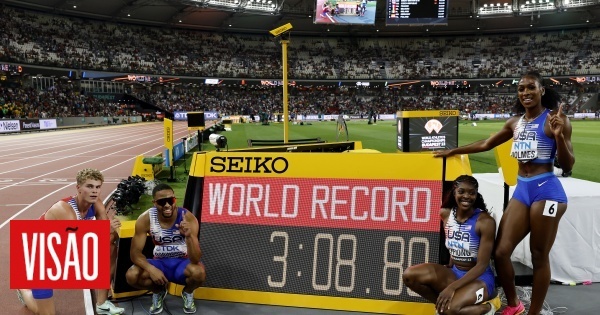 Visão Estados Unidos batem recorde mundial dos 4x400 mistos nos