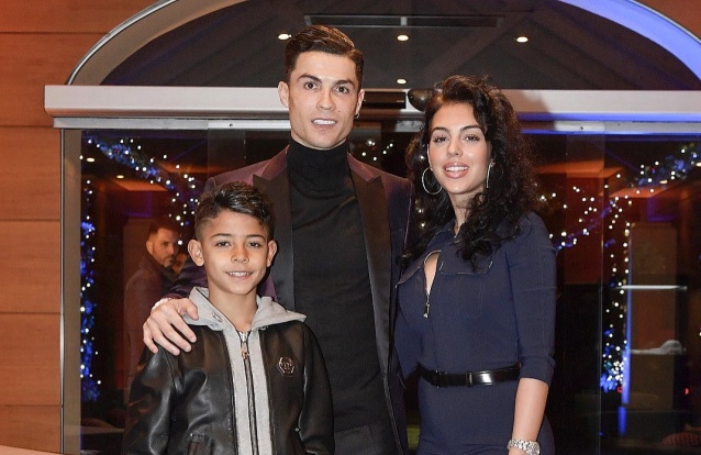Cristiano Ronaldo, Cristiano Júnior e Georgina Rodríguez