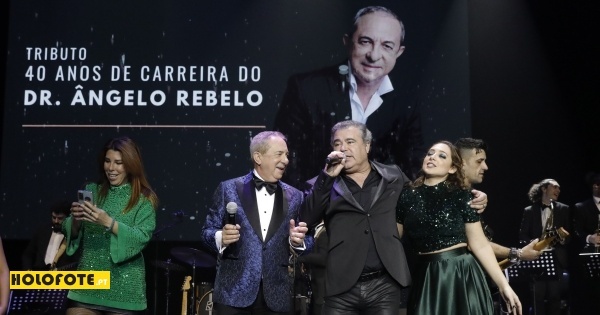 Famosos comemoram 40 anos de carreira de Ângelo Rebelo em festa de arromba