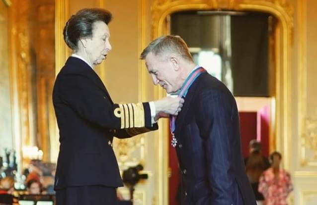 Daniel Craig e a princesa Anne de Inglaterra