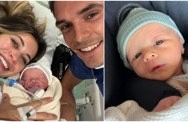 João Palhinha e Patrícia Palhares com o filho João Maria