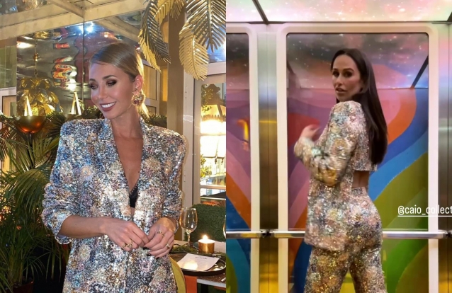 Rita Pereira e Sofia Arruda vestidas de igual