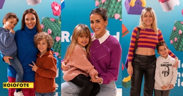 Famosos divertem-se a brincar aos legos