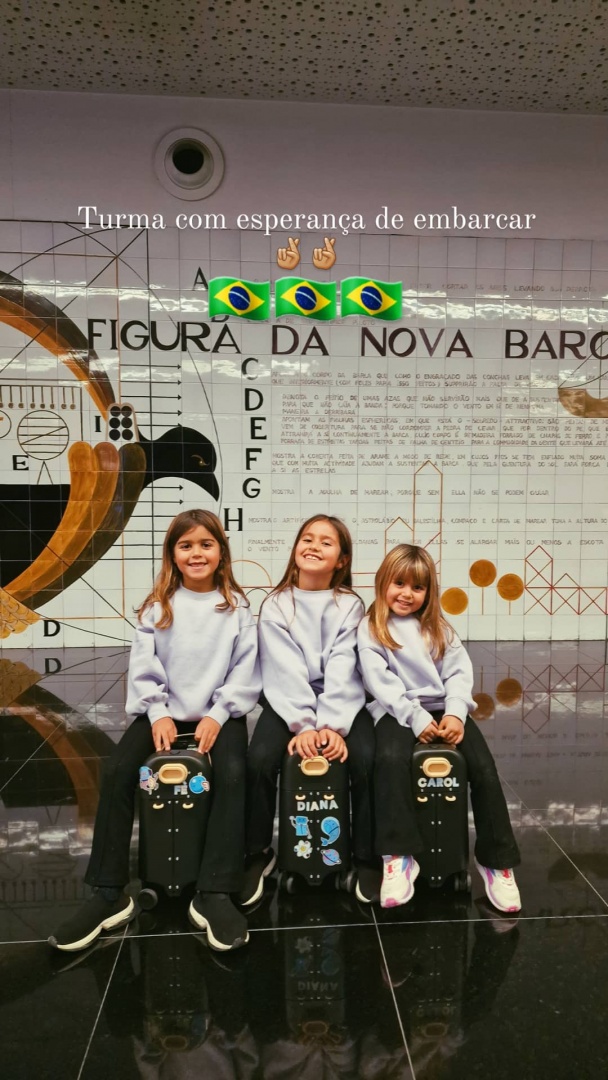 Irmãs Patrocínio e Pimpinha voam para o Brasil

