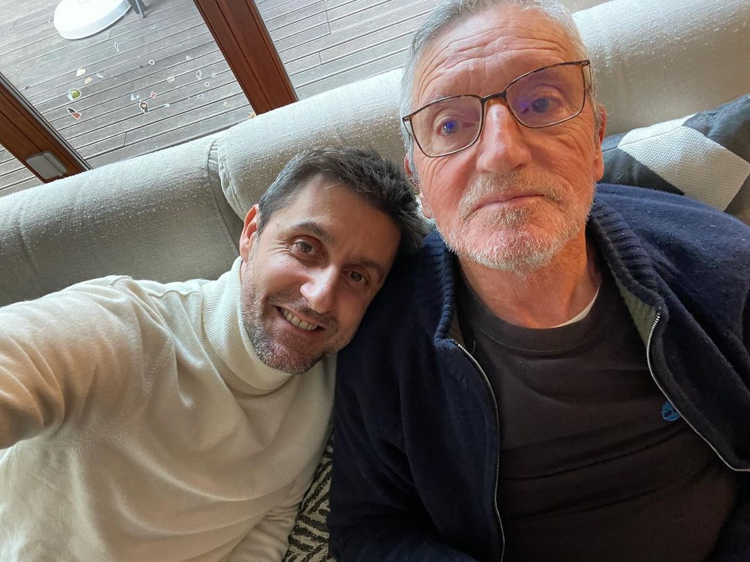 Daniel oliveira com o av&ocirc;
