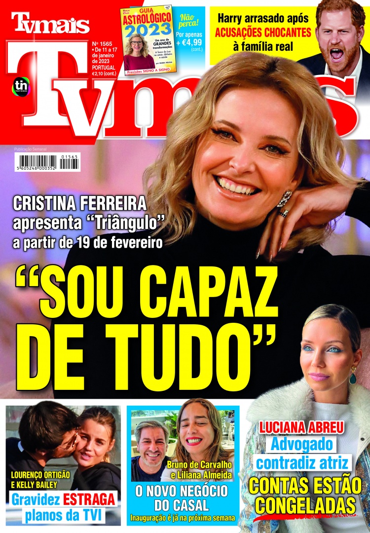 revista TvMais edição 1565 Cristina Ferreira