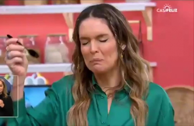 Diana Chaves quase vomita na Casa Feliz