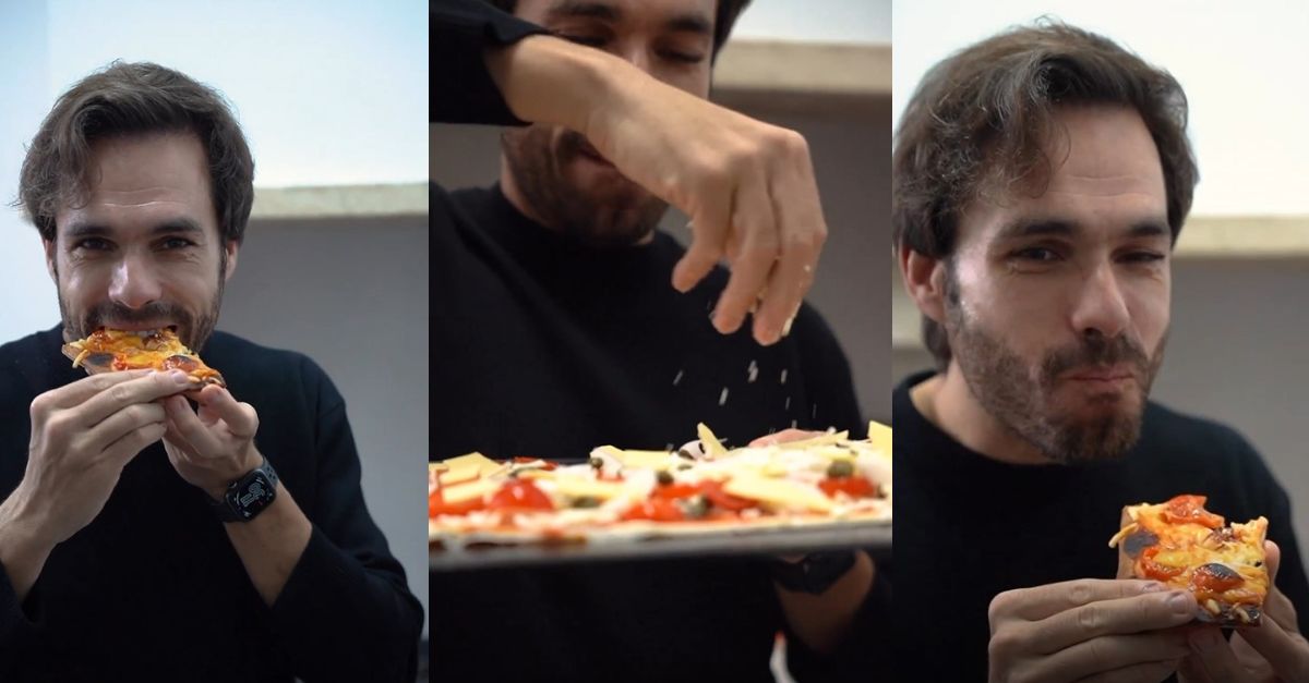 Ricardo Martins Pereira ensina a fazer uma mega pizza 100% vegana