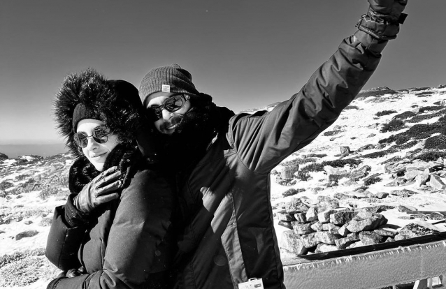 Mariana Pacheco e Syro na Serra da Estrela