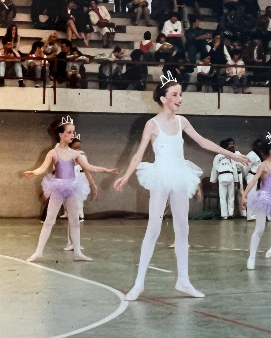 Ana Garcia Martins em criança nos tempos que em praticou balé
