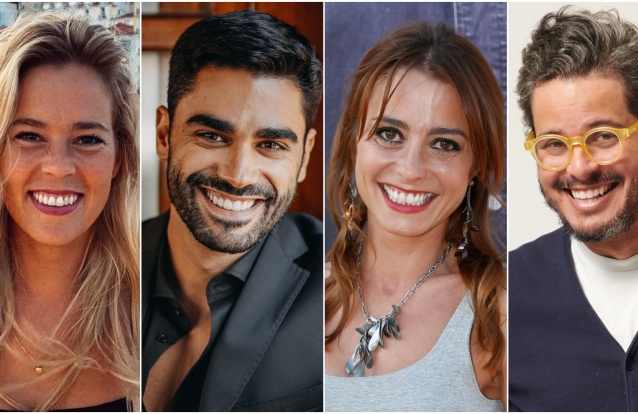 Inês Aires Pereira, Duarte Gomes, Patrícia Tavares e Wadson Lisboa na terceira gala de "Dança Comigo" na RTP