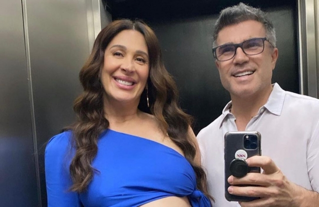 Cláudia Raia partilha vídeo hilariante do marido grávido