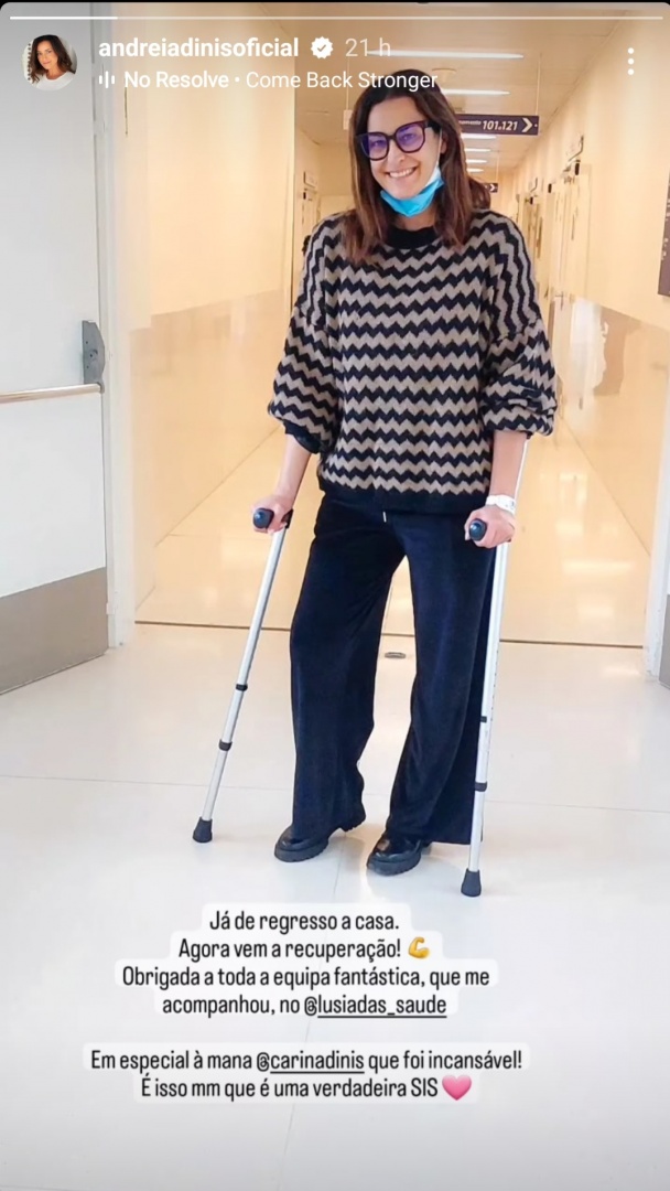 Andreia Dinis recupera de operação ao joelho