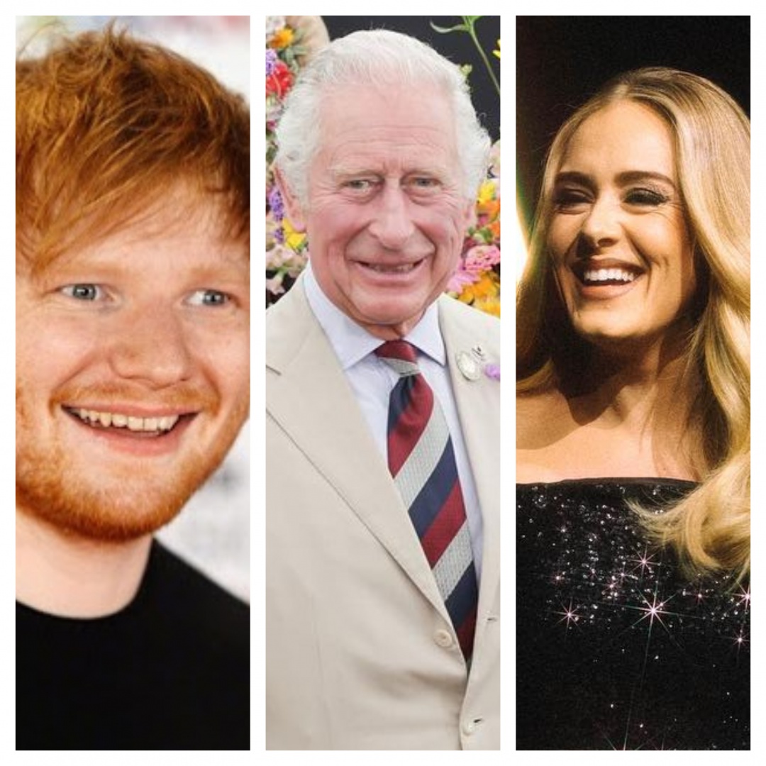 Adele e Ed Sheeran dizem "não" a Carlos III