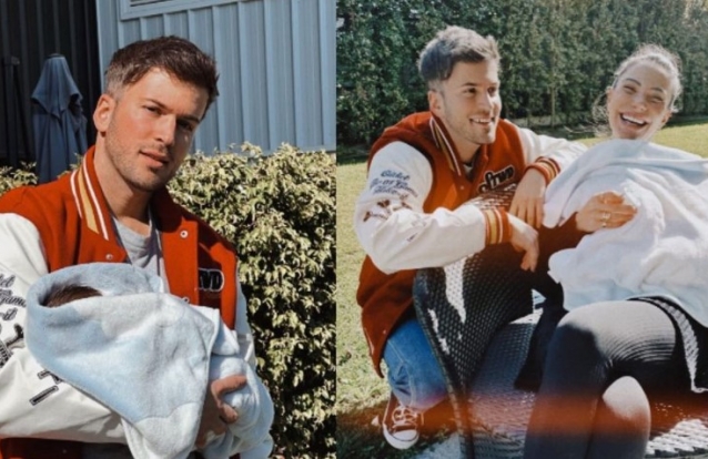 David Carreira e Carolina Carvalho em fotos ternurentas com o filho