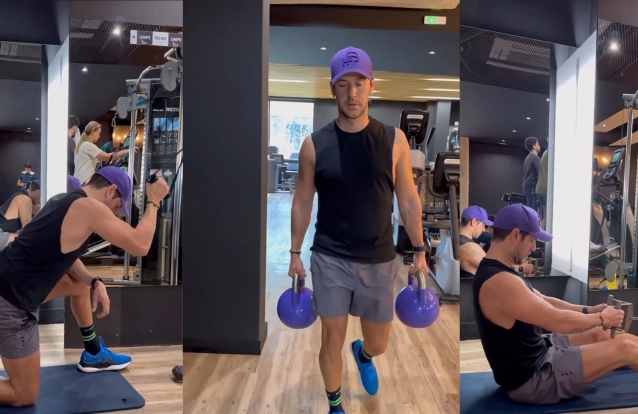 Bernardo Sousa em treino intenso para voltar às competições