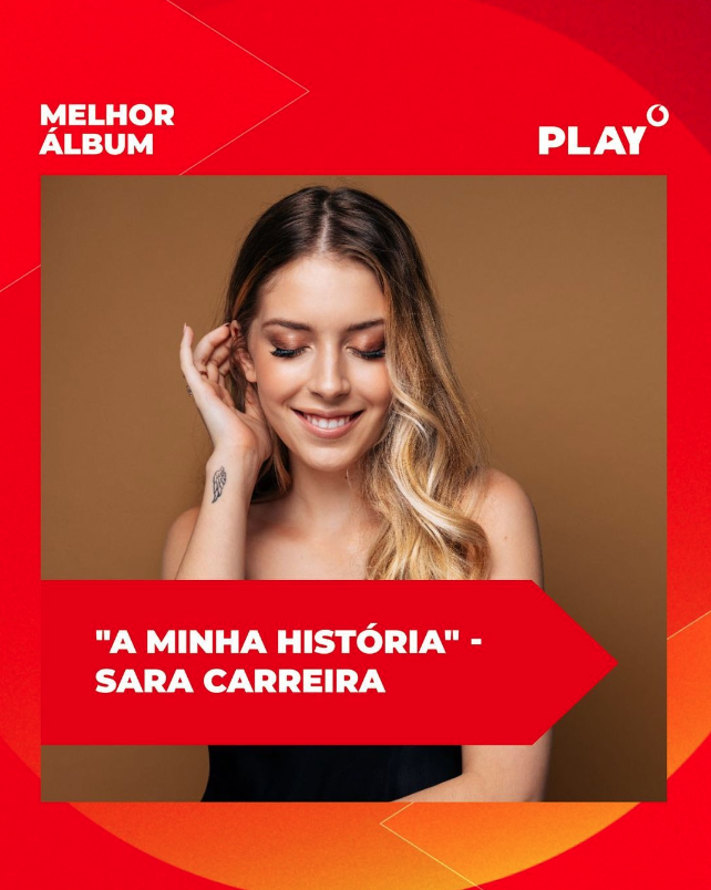 Álbum de Sara Carreira é nomeado aos Prémios PLAY