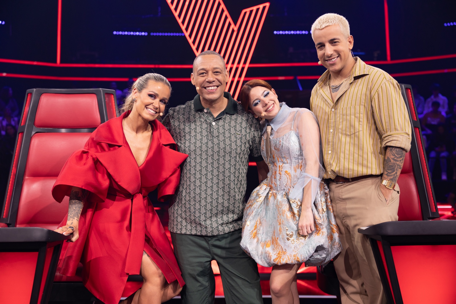 Aurea, Carlão, Bárbara Tinoco e Fernando Daniel são os mentores de "The Voice Kids", na estação pública