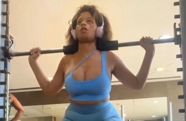 Soraia Moreira em treinos intensos para perder mais cinco quilos