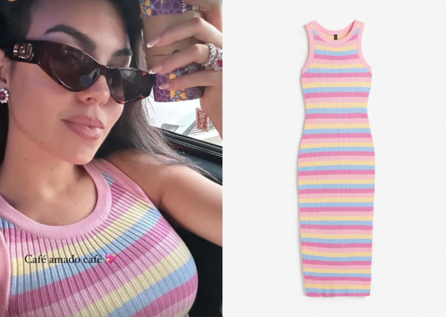 Georgina Rodriguez usa vestido que custa menos de 20 euros