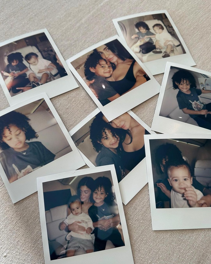 Kylie Jenner partilha imagens únicas dos filhos