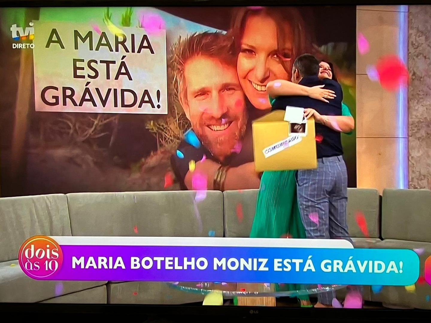 Maria Botelho Moniz anuncia gravidez em direto