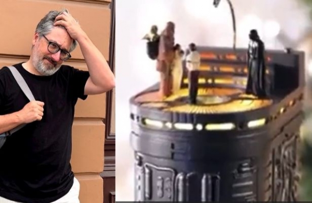 Nuno Markl emociona-se com ornamento de Natal da saga Star Wars