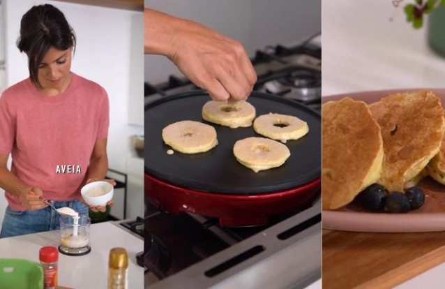 Panquecas de maçã à moda de Andreia Rodrigues. Veja o vídeo!