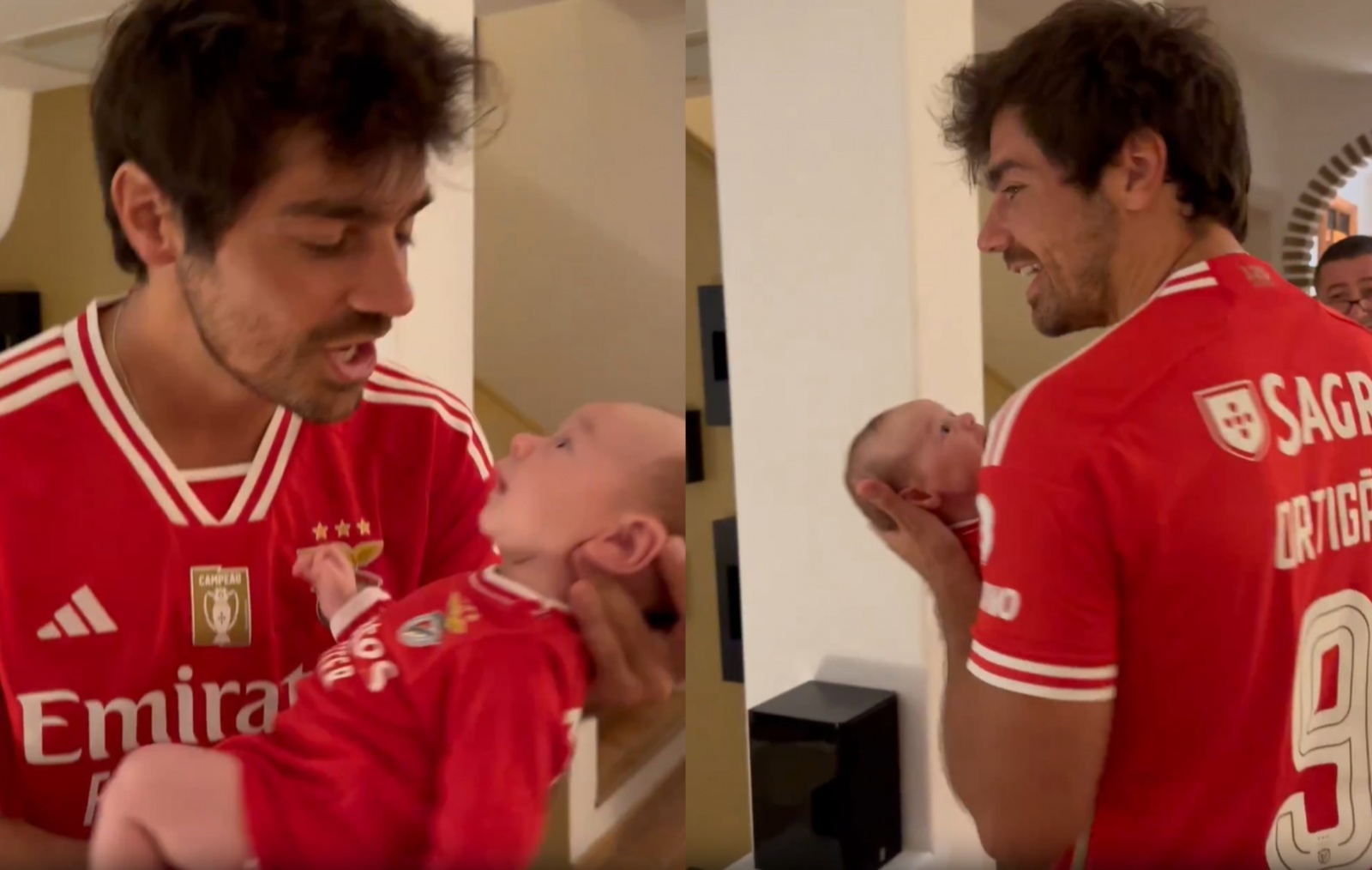 Filho de Lourenço Ortigão e Kelly Bailey já veste a camisola do Benfica