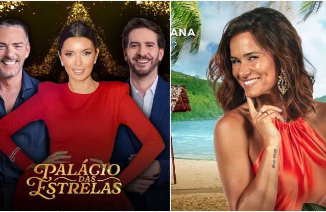 "Palácio das Estrelas" na TVI, e "Casados no Paraíso" na SIC Cláudio Ramos, Maria Cerqueira Gomes, Idevor Mendonça e Cláudia Vieira