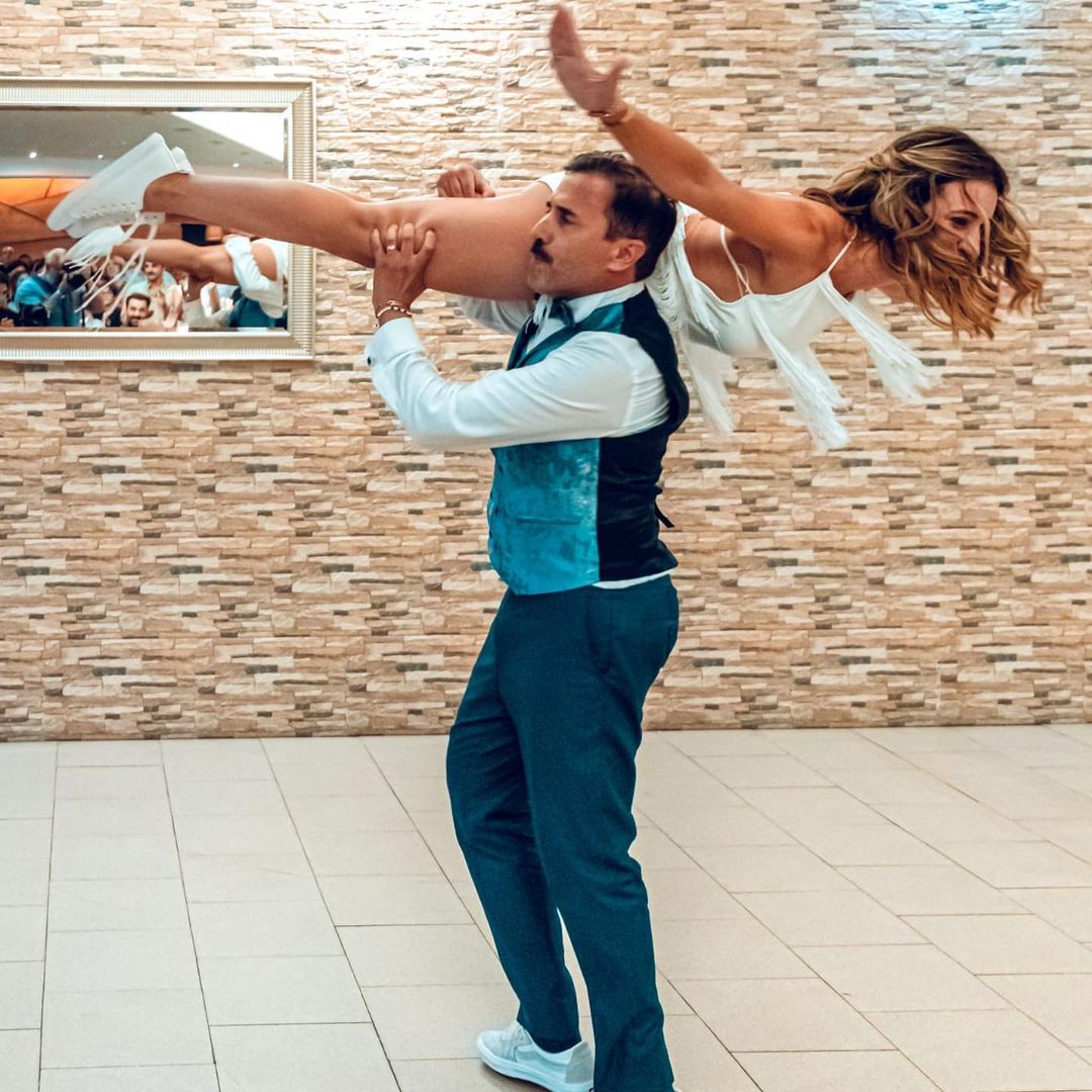 Marco Horácio e Sara Biscaia fizeram dança impressionante em casamento