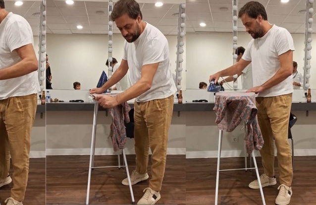António Zambujo engoma camisa a 'irmão' e ganha elogios dos fãs: "Ele canta, toca... este homem é uma bimby". Veja o vídeo!