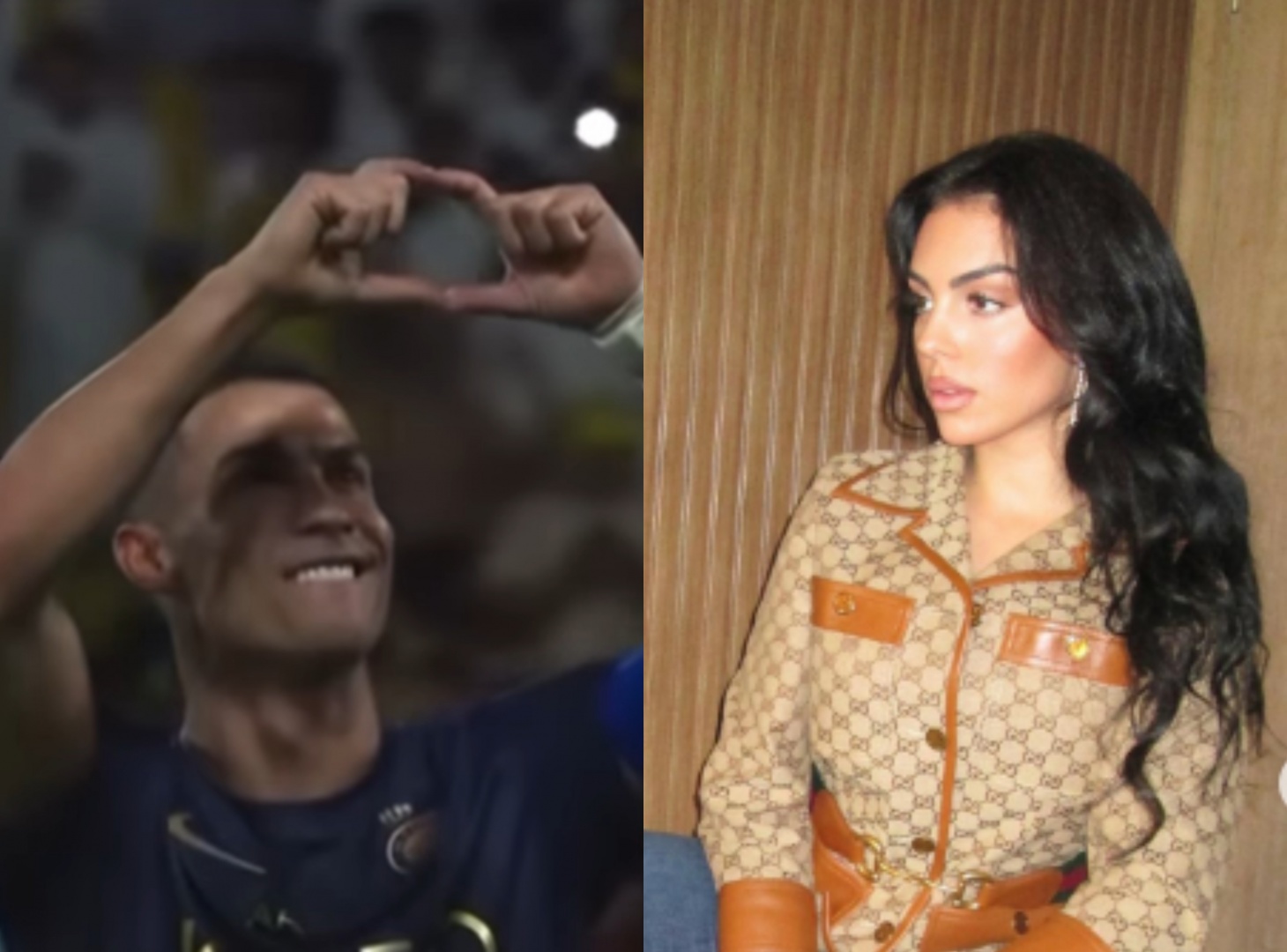 Georgina Rodriguez derrete-se com declaração de Cristiano Ronaldo durante jogo do Al Nassr