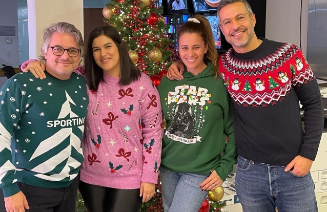 Pedro Benevides e equipa do ‘Jornal Nacional’ pregam partida a Andreia Vale e esta é a prova