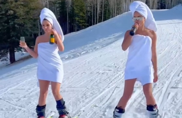 Sabe como esquia a cantora Anitta ? Veja aqui