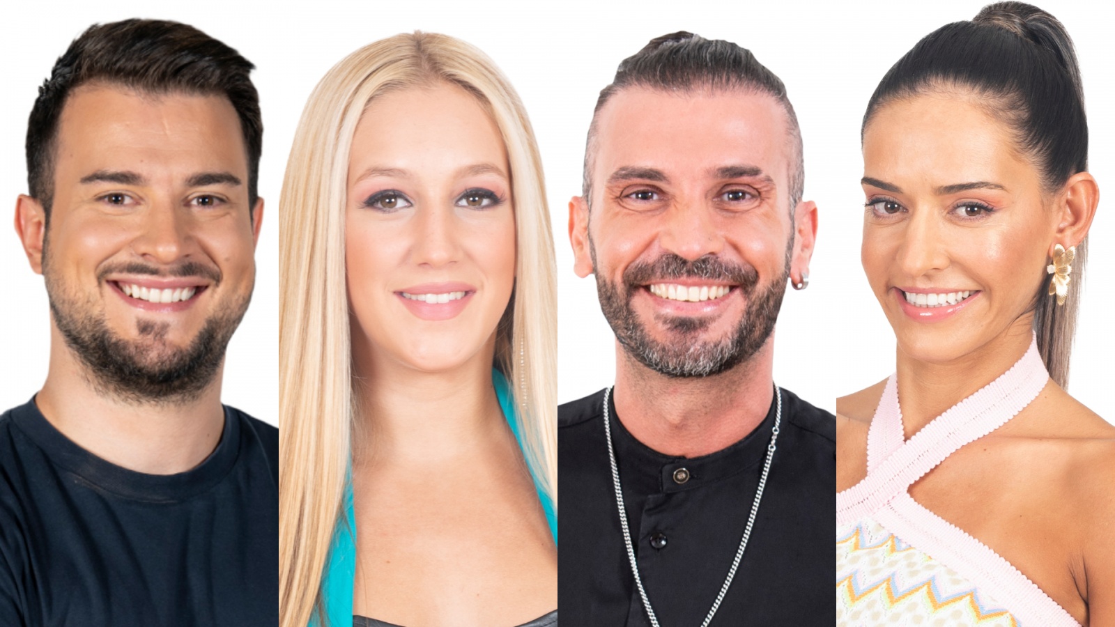 Francisco Monteir, Bárbara Parada, Bruno Savate e Patrícia Silva em "Big Brother - Desafio Final", na TVI