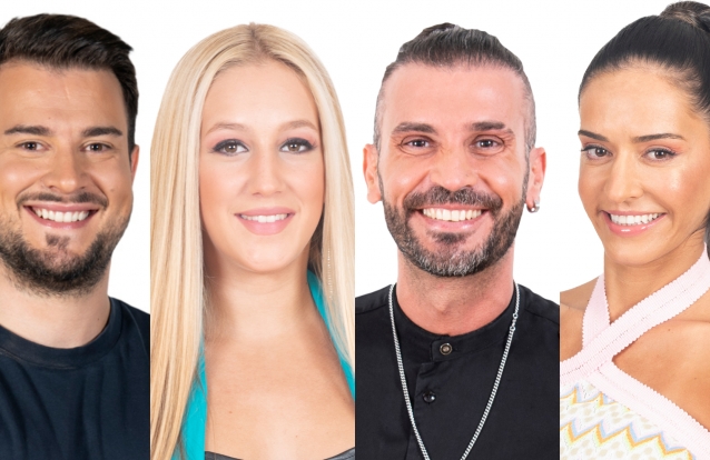 Francisco Monteir, Bárbara Parada, Bruno Savate e Patrícia Silva em "Big Brother - Desafio Final", na TVI