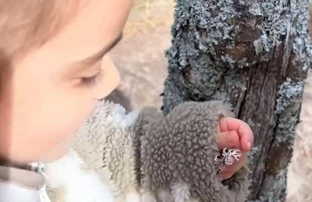 Filha de Mel e Diogo Piçarra volta a encantar: “vê pulmões no casco de uma árvore”