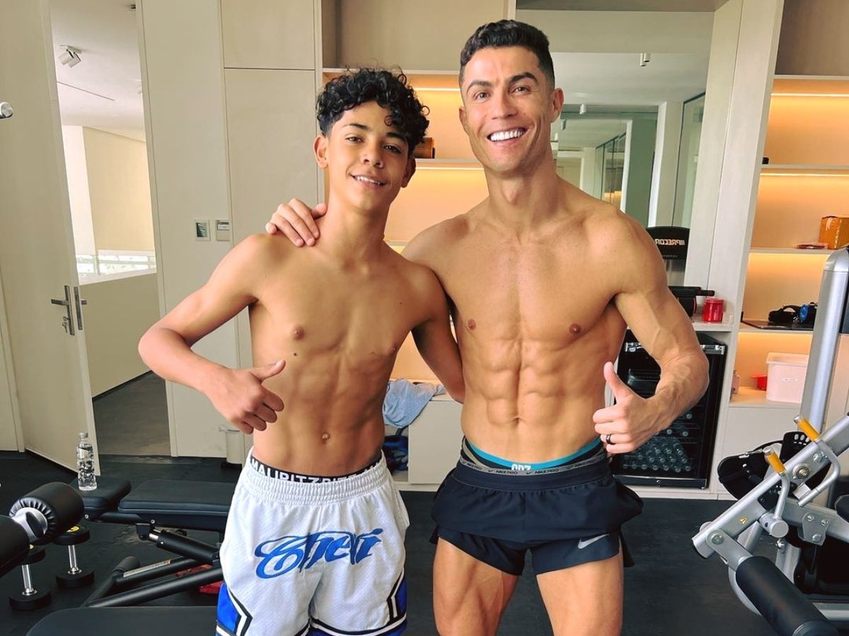 Filho de Cristiano Ronaldo segue os passos do pai até mesmo nas amizades