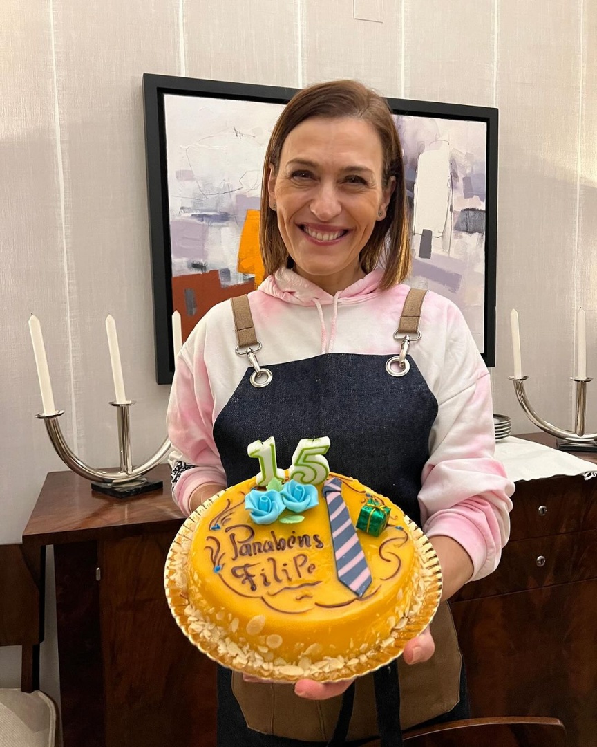 Fátima Lopes preparou o bolo de aniversário do filho