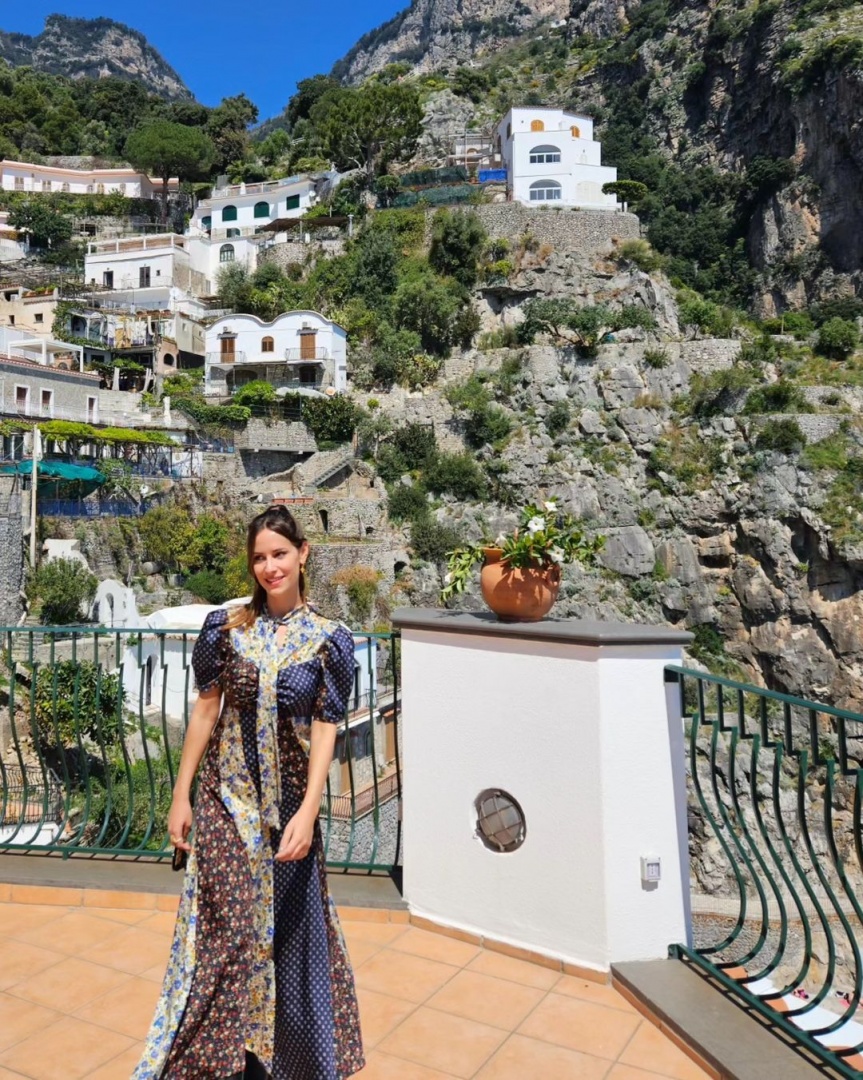 Mariana Monteiro rendida à beleza de Amalfi