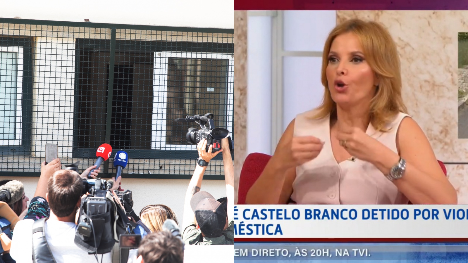 Cristina Ferreira indignada por José Castelo Branco ter sido detido antes de entrevista na TVI