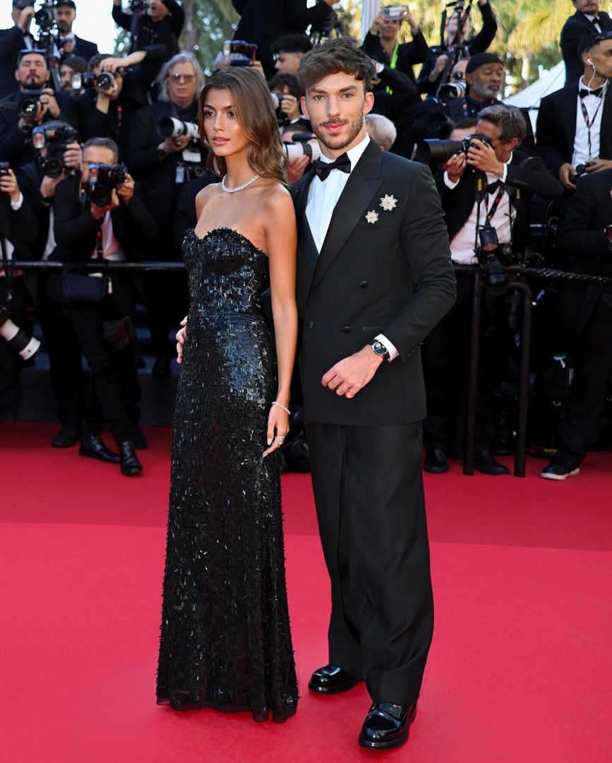 Kika Cerqueira Gomes e Pierre Gasly brilham em Cannes
