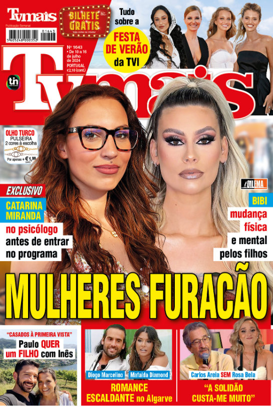 Na revista TvMais desta semana: Catarina Miranda e Bernardina Brito são as mulheres furação de "Dilema"