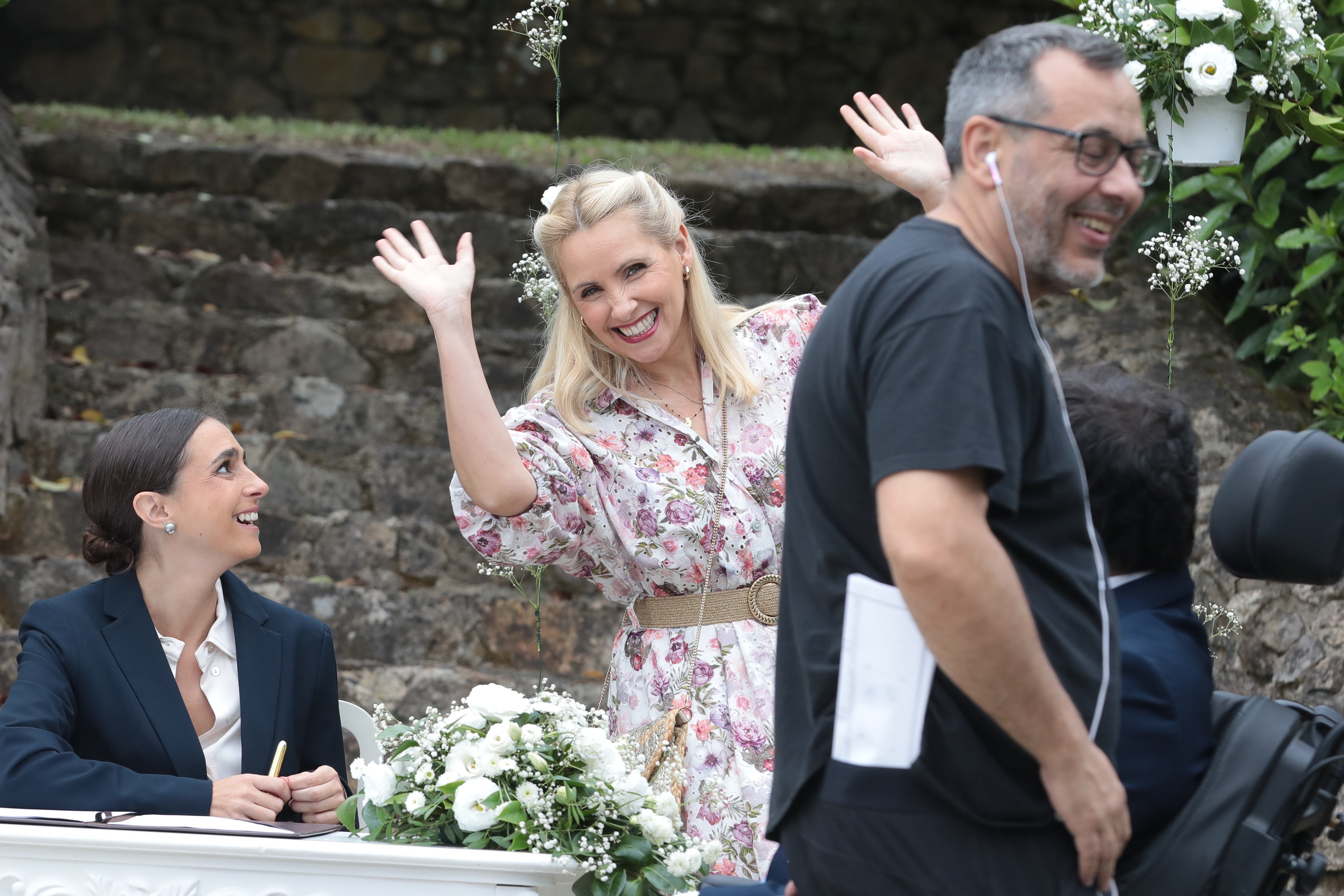 Sofia Alves nos bastidores do casamento de "A Promessa", a novela da SIC