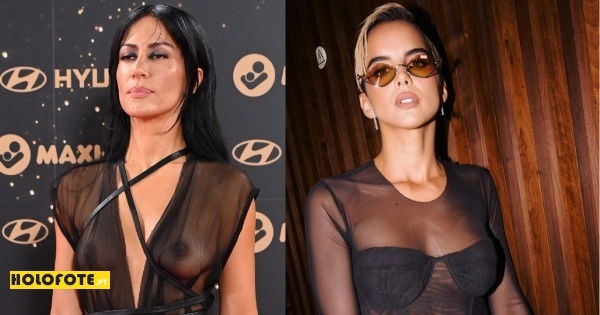 Ana Moura e Sara Matos com looks transparentes nos “Globos de Ouro”