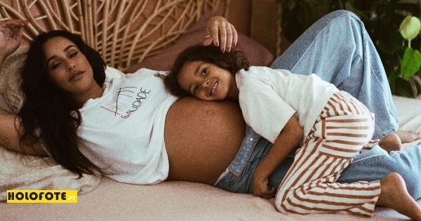 A sessão fotográfica encantadora de Rita Pereira grávida com o filho Lonô